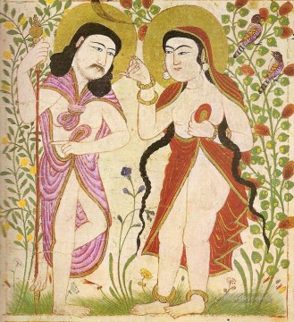 宗教的 Painting - イスラム教のアダム・イブ